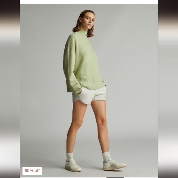 Everlane The Cashmere Oversized Turtleneck Seafoam Green - Picture 4 of 10